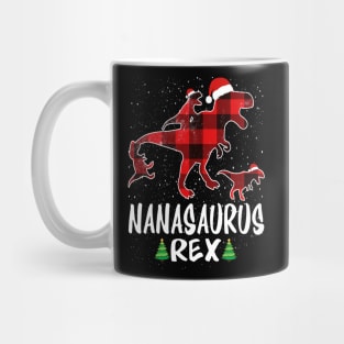 Nana T Rex Matching Family Christmas Dinosaur Shirt Mug